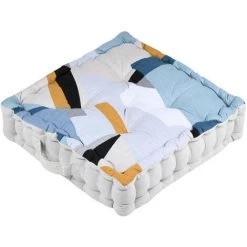 RETRO Collection Quadro Bleu - Coussin Pouf De Sol