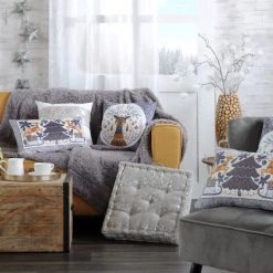 RETRO Laponie - Coussin De Sol En Coton 45 Cm -France Coussin et housse de coussin Soldes Boutique 62042013 3