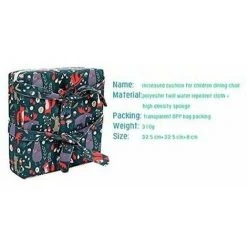 SINCèREETALI Coussin Rehausseur Chaise Enfant Chaise Haute Cuisine Coussin Chaise Haute Bebe Portable De Siège D'appoint Pour Tout-petit Avec Sangles Pour Chaise De Salle à Manger Feuille -France Coussin et housse de coussin Soldes Boutique 63508310 5