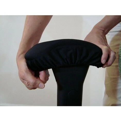 REGALI Coussins D'accoudoir De Chaise Extra épais Coussin De Coude Soulagement De La Pression Chaise De Bureau Accoudoir De Chaise De Jeu Avec Coussinets D'accoudoir En Mousse à Mémoire De Forme Ensemble De 2 Chaises (Noir , 23,5 * 7,5 * 3 Cm) 3 REGALI Coussins D'accoudoir De Chaise Extra épais Coussin De Coude Soulagement De La Pression Chaise De Bureau Accoudoir De Chaise De Jeu Avec Coussinets D'accoudoir En Mousse à Mémoire De Forme Ensemble De 2 Chaises (Noir , 23,5 * 7,5 * 3 Cm) – Image 3