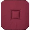 1001KDO POUR LA MAISON Coussin Galette De Chaise 4 Rabats 36 X 36 Cm Bordeaux Panama