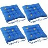 GETLITOOL 4 Pièces Coussins De Siège Carrés Plus épais Coussins Chaise Coussin Intérieur Doux Tapis 35*35cm Coussin De Siège Salle à Manger Jardin Cuisine école