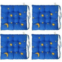 GETLITOOL 4 Pièces Coussins De Siège Carrés Plus épais Coussins Chaise Coussin Intérieur Doux Tapis 35*35cm Coussin De Siège Salle à Manger Jardin Cuisine école -France Coussin et housse de coussin Soldes Boutique 63688264 5