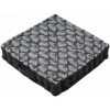 LOVELY CASA Coussin De Sol 40x40 Cm Greenmood Carbone Coton - Noir