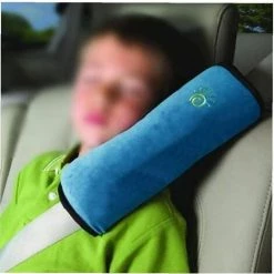 PERLE RARE 2Pcs Siège Enfant Kid Véhicules De Ceinture Harnais D'épaule Auto Voiture Coussin Ceinture De Sécurité Amovible Lavable Et Pratique (gris & Bleu) -France Coussin et housse de coussin Soldes Boutique 63732553 5