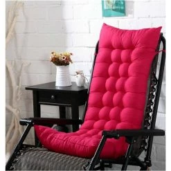 SINCèREETALI Coussin De Chaise Ber?ante, Coussin De Chaise Longue à Dossier Haut, Coussin Fauteuil Jardin Epaissi, Rocking Chair Coussin 3D, Coussin Pour Chaise à Bascule, Fauteuil, Sièges D'auto (rose Rouge, 15.8x43x3.2 Inch)