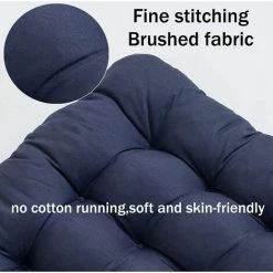 SINCèREETALI Coussin Chaise Longue De Jardin, Coussin Dossier Chaise Jardin, Coussin Exterieur De Chaise Bercante / Chaise à Bascule, Coussinets De Chaise Ber?ante Avec Attaches, Orange, 48x125x8cm(18.9x49x3.2 Inch) -France Coussin et housse de coussin Soldes Boutique 63817894 4