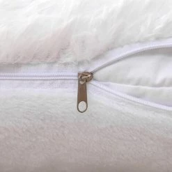 GroupM 40 * 40cm Grande Taie D'oreiller Double Face En Velours De Lion De Mer Blanc Taie D'oreiller En Peluche -France Coussin et housse de coussin Soldes Boutique 63890030 3