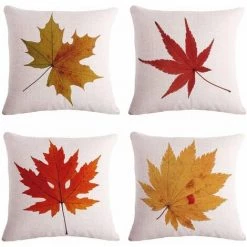 45*45 Cm Thanksgiving Taie D'oreiller Impression Simple Face Housse De Coussin 501 + 502 + 503 + 504 Sans Oreiller,HANBING
