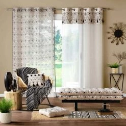 Paris Prix - Coussin De Sol Imprimé "nalika" 40x40cm Naturel -France Coussin et housse de coussin Soldes Boutique 63932647 4