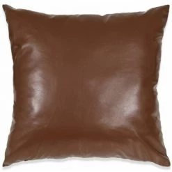 DECKON Jeu De Coussin 2 Pcs PU 45 X 45 Cm Marron -France Coussin et housse de coussin Soldes Boutique 63951512 3