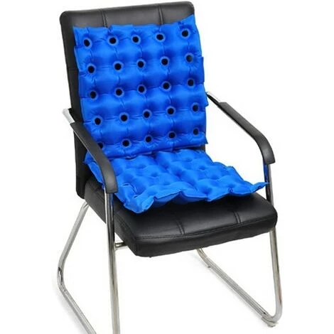 PERLE RARE Matelas Médical Gonflable En PVC Coussin Mobilité Gonflable Anti-escarres Tapis De Siège Pour Une Utilisation Assise Prolongée Pour Chaise Roulante Avec Pompe Gratuite 40 X 40 Cm Bleu 2 PERLE RARE Matelas Médical Gonflable En PVC Coussin Mobilité Gonflable Anti-escarres Tapis De Siège Pour Une Utilisation Assise Prolongée Pour Chaise Roulante Avec Pompe Gratuite 40 X 40 Cm Bleu – Image 2