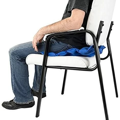 PERLE RARE Matelas Médical Gonflable En PVC Coussin Mobilité Gonflable Anti-escarres Tapis De Siège Pour Une Utilisation Assise Prolongée Pour Chaise Roulante Avec Pompe Gratuite 40 X 40 Cm Bleu 3 PERLE RARE Matelas Médical Gonflable En PVC Coussin Mobilité Gonflable Anti-escarres Tapis De Siège Pour Une Utilisation Assise Prolongée Pour Chaise Roulante Avec Pompe Gratuite 40 X 40 Cm Bleu – Image 3