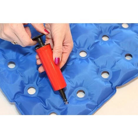 PERLE RARE Matelas Médical Gonflable En PVC Coussin Mobilité Gonflable Anti-escarres Tapis De Siège Pour Une Utilisation Assise Prolongée Pour Chaise Roulante Avec Pompe Gratuite 40 X 40 Cm Bleu 5 PERLE RARE Matelas Médical Gonflable En PVC Coussin Mobilité Gonflable Anti-escarres Tapis De Siège Pour Une Utilisation Assise Prolongée Pour Chaise Roulante Avec Pompe Gratuite 40 X 40 Cm Bleu – Image 5