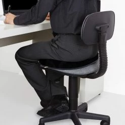 PERLE RARE Coussin Assise Mémoire De Forme - 41 X 33 X 6 Cm En Velours Noir - Coussin Orthopédique Coccyx Pour Soulager Hémorroïdes, Douleurs De La Prostate - Pour La Maison, La Voiture, Le Bureau -France Coussin et housse de coussin Soldes Boutique 63958671 4