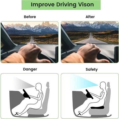 PERLE RARE Coussin De Siège Pour Siège De Voiture, Coussin De Siège Orthopédique, Soulagement Pour Les Jambes, Les Fesses, Pour Les Personnes De Petite Taille Qui Conduisent, Mousse à Mémoire Ergonomique. 2 PERLE RARE Coussin De Siège Pour Siège De Voiture, Coussin De Siège Orthopédique, Soulagement Pour Les Jambes, Les Fesses, Pour Les Personnes De Petite Taille Qui Conduisent, Mousse à Mémoire Ergonomique. – Image 2