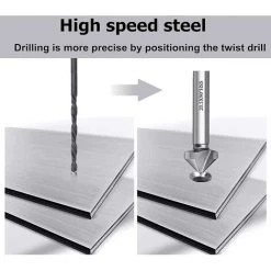 LTS FAFA Forêt Conique 90 Noyer Fraise Hélicoïde Perceuse Barbier Cylindrique Cylindrique Pvc Métal Outil 6.3/8.3/10.4/12.4/16.5/20.5mm -France Coussin et housse de coussin Soldes Boutique 64033724 4