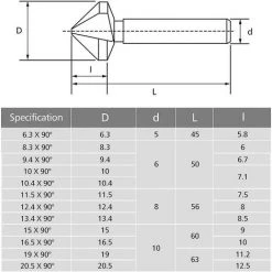 LTS FAFA Forêt Conique 90 Noyer Fraise Hélicoïde Perceuse Barbier Cylindrique Cylindrique Pvc Métal Outil 6.3/8.3/10.4/12.4/16.5/20.5mm -France Coussin et housse de coussin Soldes Boutique 64033724 5