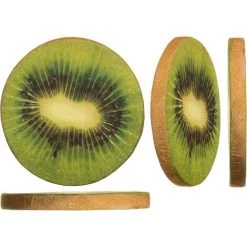 CLEGGFR Galette De Chaise Ronde Coussin Décoratif Tranche/rondelle De Fruit Décor De Chaise Pouf Décoration - Dimensions: Env. Diam. 40 X H.4 Cm - Kiwi LO-Ron -France Coussin et housse de coussin Soldes Boutique 64087429 3