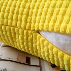 BAICCCF Coussin Et Housse De Coussin Granules Jaune Citron Lot De 2, Velours Côtelé Doux Décoratif Carré Housse De Coussin Housses De Coussin Taie D'Oreiller, Décorations De Maison Pour Canapé Canapé Lit Chaise 45x45 Cm - Jaune Citron 7 BAICCCF Coussin Et Housse De Coussin Granules Jaune Citron Lot De 2, Velours Côtelé Doux Décoratif Carré Housse De Coussin Housses De Coussin Taie D'Oreiller, Décorations De Maison Pour Canapé Canapé Lit Chaise 45x45 Cm - Jaune Citron -France Coussin et housse de coussin Soldes Boutique 64107317 3