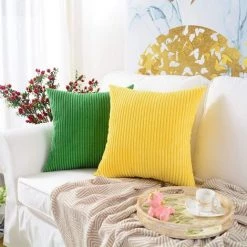 BAICCCF Coussin Et Housse De Coussin Vert Sapin, Lot De 2 Décorations Nouvel An/Noël Velours Côtelé Doux Décoratif Carré Housse De Coussin Housses De Coussin Taie D'oreiller, Décoration D'intérieur Pour Fête/Noël 45x45 Cm - Vert Sapin 8 BAICCCF Coussin Et Housse De Coussin Vert Sapin, Lot De 2 Décorations Nouvel An/Noël Velours Côtelé Doux Décoratif Carré Housse De Coussin Housses De Coussin Taie D'oreiller, Décoration D'intérieur Pour Fête/Noël 45x45 Cm - Vert Sapin -France Coussin et housse de coussin Soldes Boutique 64107458 4