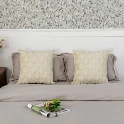 BAICCCF Coussin Et Housse De Coussin Lot De 2 Housses De Coussin Carrées Décoratives Beige Crème Super Douces En Fausse Fourrure De Luxe Pour Canapé Salon 45 X 45 Cm - Beige Crème -France Coussin et housse de coussin Soldes Boutique 64107467 3