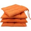 ARC-EN-CIéL Set De 4 Coussins De Chaise Pour Le Jardin, 40x40 Cm, Orange Arcenciél