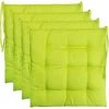 ARC-EN-CIéL Ensemble De 4 Coussins De Chaise De Jardin / Coussin De Siège De Jardin En Polyester - Couleur Vert Arcenciél