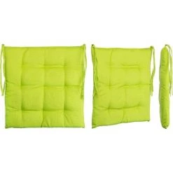 ARC-EN-CIéL Ensemble De 4 Coussins De Chaise De Jardin / Coussin De Siège De Jardin En Polyester - Couleur Vert Arcenciél -France Coussin et housse de coussin Soldes Boutique 64128549 5