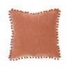 Coussin Pompons 40 X 40 Cm Atmosphera - Terracota