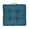 ATMOSPHERA Coussin De Sol 40 X 40 X 8 Cm Atmosphéra - Bleu Canard