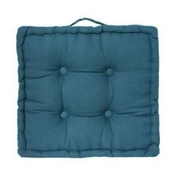 ATMOSPHERA Coussin De Sol 40 X 40 X 8 Cm Atmosphéra - Bleu Canard