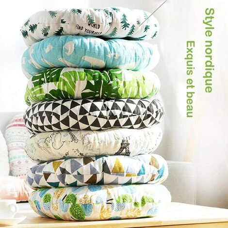 CARILLONSàVENT Carivent Galette De Chaise Ronde - 1 Pcs - D 40 Cm - Coussin Oussin D'assise Pad Tatami Coussin Pour Home Voiture Chaise De Bureau, Coussin D'assise Coussinets 3 CARILLONSàVENT Carivent Galette De Chaise Ronde - 1 Pcs - D 40 Cm - Coussin Oussin D'assise Pad Tatami Coussin Pour Home Voiture Chaise De Bureau, Coussin D'assise Coussinets – Image 3