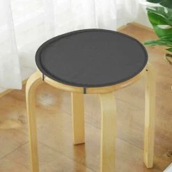 REGALOS Chaises Rondes Simples Coussins De Siège Avec Sangles Cravate Sur Chaise Jardin D'intérieur (gris, 30 Cm) -France Coussin et housse de coussin Soldes Boutique 64143942 3