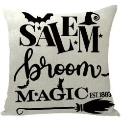 REGALI 4 Pièces Halloween Sorcière Citrouille Housse De Coussin Impression Jeter Taie D'oreiller Taie D'oreiller Maison Canapé-lit Décor 45 X 45 Cm (B) 7 REGALI 4 Pièces Halloween Sorcière Citrouille Housse De Coussin Impression Jeter Taie D'oreiller Taie D'oreiller Maison Canapé-lit Décor 45 X 45 Cm (B) -France Coussin et housse de coussin Soldes Boutique 64143979 3