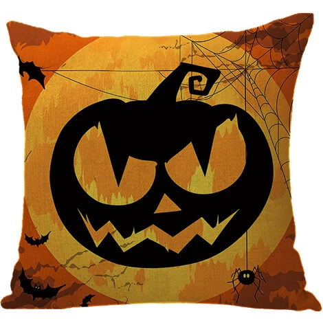 REGALI 4 Pièces Halloween Sorcière Citrouille Housse De Coussin Impression Jeter Taie D'oreiller Taie D'oreiller Maison Canapé-lit Décor 45 X 45 Cm (A) 3 REGALI 4 Pièces Halloween Sorcière Citrouille Housse De Coussin Impression Jeter Taie D'oreiller Taie D'oreiller Maison Canapé-lit Décor 45 X 45 Cm (A) – Image 3