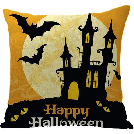 REGALI 4 Pièces Halloween Sorcière Citrouille Housse De Coussin Impression Jeter Taie D'oreiller Taie D'oreiller Maison Canapé-lit Décor 45 X 45 Cm (A) 4 REGALI 4 Pièces Halloween Sorcière Citrouille Housse De Coussin Impression Jeter Taie D'oreiller Taie D'oreiller Maison Canapé-lit Décor 45 X 45 Cm (A) – Image 4