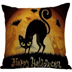 REGALI 4 Pièces Halloween Sorcière Citrouille Housse De Coussin Impression Jeter Taie D'oreiller Taie D'oreiller Maison Canapé-lit Décor 45 X 45 Cm (A) 9 REGALI 4 Pièces Halloween Sorcière Citrouille Housse De Coussin Impression Jeter Taie D'oreiller Taie D'oreiller Maison Canapé-lit Décor 45 X 45 Cm (A) -France Coussin et housse de coussin Soldes Boutique 64144118 5