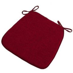 BF Coussin De Chaise De Salle à Manger Simple Antidérapant En Lin Chinois En Fer à Cheval (rouge)