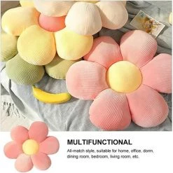 BENOBBY KIDS Oreiller De Sol En Fleur Mignon Indie Room Decor Coussin En Coton à Pétales Pour Canapé Chaise En Peluche Fleur Jouets En Peluche Oreiller En Peluche - Pétales Roses (40cm) -France Coussin et housse de coussin Soldes Boutique 64373495 3