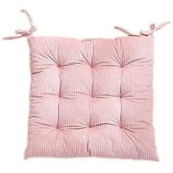 BF Coussin épaissi En Velours Côtelé Coussin De Chaise D'étudiant De Bureau Coussin De Chaise De Couleur Unie Simple (Rose) -France Coussin et housse de coussin Soldes Boutique 64386977 3