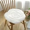 BF Coussin Rond De Coussin De Chaise D'étudiant En Peluche Rose épaissi (blanc)