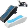 HEGUYEY 2 Pièces Coussins D'accoudoir Pour Chaise De Bureau Et De Jeu - Coussin Avec Gel Refroidissant - Mousse à Mémoire De Forme - Pour Soulager Les Coudes