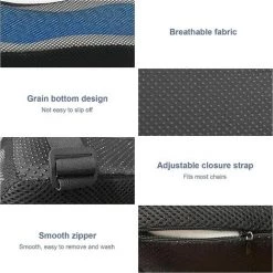 HEGUYEY 2 Pièces Coussins D'accoudoir Pour Chaise De Bureau Et De Jeu - Coussin Avec Gel Refroidissant - Mousse à Mémoire De Forme - Pour Soulager Les Coudes -France Coussin et housse de coussin Soldes Boutique 64448012 3