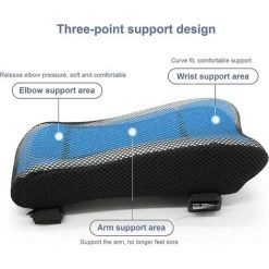 HEGUYEY 2 Pièces Coussins D'accoudoir Pour Chaise De Bureau Et De Jeu - Coussin Avec Gel Refroidissant - Mousse à Mémoire De Forme - Pour Soulager Les Coudes -France Coussin et housse de coussin Soldes Boutique 64448012 4