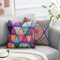 MONLY Housses De Coussin 45 X 45 Cm Taies D'oreiller Bohème Mandala Floral Taies D'oreiller Coton Lin Carré Extérieur Décoratif Moderne Hippie Art Taies D'oreiller Pour Canapé Canapé Pack De 4 7 MONLY Housses De Coussin 45 X 45 Cm Taies D'oreiller Bohème Mandala Floral Taies D'oreiller Coton Lin Carré Extérieur Décoratif Moderne Hippie Art Taies D'oreiller Pour Canapé Canapé Pack De 4 -France Coussin et housse de coussin Soldes Boutique 64457971 4