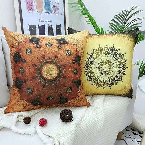 PERLE RARE Housse De Coussin 45x45, Lot De 4 Coton Et Lin Décoratif Canapé Home Decor Taie D'oreiller Super Doux Decoration Maison Salon Chambre Pour Canapé 5 PERLE RARE Housse De Coussin 45x45, Lot De 4 Coton Et Lin Décoratif Canapé Home Decor Taie D'oreiller Super Doux Decoration Maison Salon Chambre Pour Canapé – Image 5