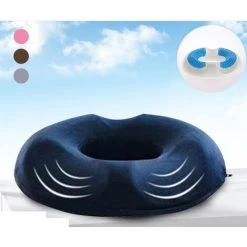 PERLE RARE Coussin Coccyx Orthopédique - Bouée Médicale Ergonomique En Gel Et Mousse à Mémoire De Forme -France Coussin et housse de coussin Soldes Boutique 64467882 4