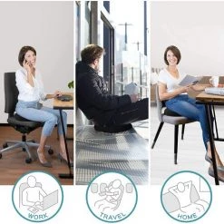 PERLE RARE Coussin Coccyx Orthopédique - Bouée Médicale Ergonomique En Gel Et Mousse à Mémoire De Forme -France Coussin et housse de coussin Soldes Boutique 64467882 5