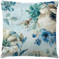 PERLE RARE Extérieur Housse De Coussin, Lot De 4 Imperméable Fleurs Bleues Et Oiseaux Motif Canapé Taie D'oreiller Pour Patio Jardin Salon Chambre Décoration, 45x45cm -France Coussin et housse de coussin Soldes Boutique 64468495 5